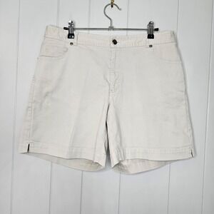 Crazy Horse By Liz Claiborne Co. Stretch 12 Beige Shorts Zipper Closure A5